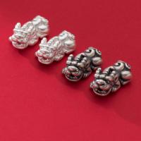 925 Sterling Silver Spacer Bead Mythical Wild Animal plated DIY Approx 2.1mm Sold By PC