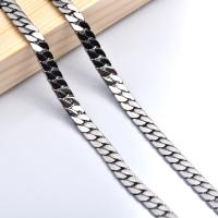 Titanium Steel Necklace polished fashion jewelry & for man original color nickel lead & cadmium free 6mm Length Approx 60 cm Sold By PC