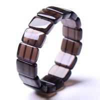 Obsidian Armband, uniseks & verschillende grootte voor keus, Binnendiameter:Ca 60mm, Verkocht door PC