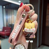 Zinc Alloy Key Clasp with Soft PVC Dog cute & multifunctional nickel lead & cadmium free Sold By PC