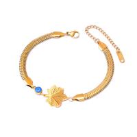 Pulseira de aço titânio, Partículas de aço, with 1.97inch extender chain, banhado, joias de moda & Vario tipos a sua escolha & para mulher, dourado, comprimento Aprox 6.69 inchaltura, Aprox 7.09 inchaltura, vendido por PC