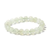 Βραχιόλια Gemstone, Prehnite, Γύρος, γυαλισμένο, κοσμήματα μόδας & διαφορετικό μέγεθος για την επιλογή & για τη γυναίκα, πράσινος, Μήκος Περίπου 18 cm, Sold Με PC