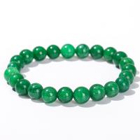 Gemstone Bracciali, Kosmocromaite-Chalcedony, Cerchio, lucido, gioielli di moda & unisex & formato differente per scelta, verde, Lunghezza Appross. 18 cm, Venduto da PC