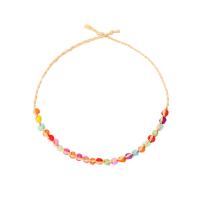 Paille bracelet de cheville, avec Seedbead, Style bohème & pour femme, plus de couleurs à choisir, Longueur Environ 10.2 pouce, Vendu par PC