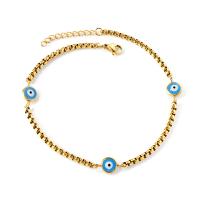 Roestvrijstalen Anklet, 304 roestvrij staal, met 1.18inch extender keten, mode sieraden & verschillende stijlen voor de keuze & voor vrouw, gouden, Per verkocht Ca 9.06 inch, Ca 8.66 inch Strand