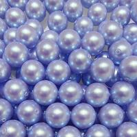 Plastic Kralen, Plastic Pearl, Ronde, DIY & verschillende grootte voor keus & halfgeperforeerde, purper, 10pC's/Bag, Verkocht door Bag