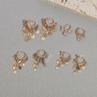 Cúbicos Circonia Pendiente Latón Micro pavimenta, metal, 14K lleno de oro, Joyería & diferentes estilos para la opción & micro arcilla de zirconia cúbica & para mujer, libre de níquel, plomo & cadmio, Vendido por Par