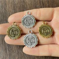 Zinc Alloy Pendants Round plated vintage & DIY nickel lead & cadmium free Sold By Bag