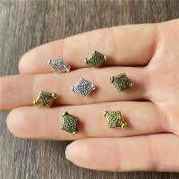 Zinc Alloy Spacer Beads Rhombus plated vintage & DIY nickel lead & cadmium free Sold By Bag