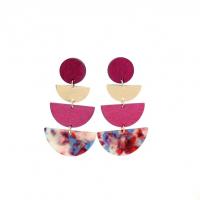 Zinc Alloy Stud Earring with Wood fashion jewelry & for woman nickel lead & cadmium free Sold By Pair