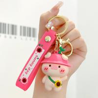 Zinc Alloy Key Clasp Soft PVC with Zinc Alloy fashion jewelry & multifunctional Sold By PC