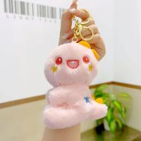 Fur Ball Pom Pom Keychain Plush with Zinc Alloy fashion jewelry & multifunctional Sold By PC