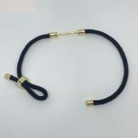 Pulseras de Moda, Polipropileno Nylon, con metal, Esférico, Ajustable & Joyería & unisexo, más colores para la opción, libre de níquel, plomo & cadmio, 3mm, longitud aproximado 20.5 cm, Vendido por UD