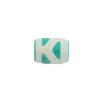 Natuurlijke Tibetaanse Agaat Dzi Beads, Drum, DIY, 11x14x11mm, Gat:Ca 2mm, Verkocht door PC