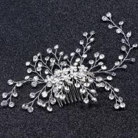 Decorative Hair Combs Zinc Alloy fashion jewelry & for woman & with rhinestone nickel lead & cadmium free Sold By PC