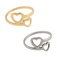 Stainless Steel Finger Ring 304 Stainless Steel Heart plated Unisex US Ring .5 Sold By PC