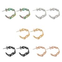 ステンレス鋼イヤリング, 304ステンレススチール, ファッションジュエリー & 女性用, 無色, 24x10x1mm, 売り手 ペア