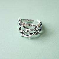 Zinklegierung Fingerring , plattiert, Modeschmuck & unisex, keine, frei von Nickel, Blei & Kadmium, 17mm, verkauft von PC