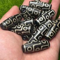 Natuurlijke Tibetaanse Agaat Dzi Beads, nigh-eyed & DIY, twee verschillende gekleurde, 40mm, 5pC's/Lot, Verkocht door Lot