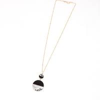 Zinc Alloy Jewelry Necklace with Wood fashion jewelry & for woman nickel lead & cadmium free Length Approx 27.55 Inch Sold By PC