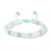 Bracelets de pierres précieuses, avec aventurine vert, bijoux de mode & styles différents pour le choix & pour femme, plus de couleurs à choisir, 12x8mm,6mm, Vendu par PC