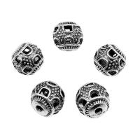 Zinek Spacer Beads, starožitné barva postříbřená, DIY, 10x9.50mm, Otvor:Cca 2mm, Cca 50PC/Bag, Prodáno By Bag