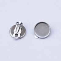 Stainless Steel Clip On Earring Finding 304 Stainless Steel plated DIY Sold By PC