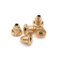 Ear Iron Nut Component, Σίδερο, επιχρυσωμένο, DIY, περισσότερα χρώματα για την επιλογή, νικέλιο, μόλυβδο και κάδμιο ελεύθεροι, 5.50x5mm, Περίπου 1000PCs/τσάντα, Sold Με τσάντα