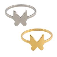 Stainless Steel Finger Ring 304 Stainless Steel Butterfly plated Unisex US Ring .5 Sold By PC