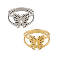 Stainless Steel Finger Ring 304 Stainless Steel Butterfly plated Unisex US Ring .5 Sold By PC