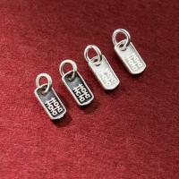 925 Sterling Sølv vedhæng, du kan DIY, flere farver til valg, 7x3.50x1.20mm, Solgt af PC