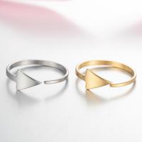 Stainless Steel Finger Ring 304 Stainless Steel Vacuum Ion Plating fashion jewelry & for woman 17mm Sold By PC