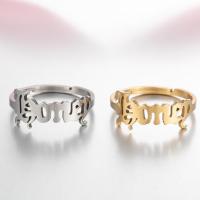 Stainless Steel Finger Ring 304 Stainless Steel Vacuum Ion Plating fashion jewelry & for woman 17mm Sold By PC