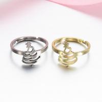 Stainless Steel Finger Ring 304 Stainless Steel Vacuum Ion Plating fashion jewelry & for woman 17mm Sold By PC