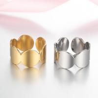 Stainless Steel Finger Ring 304 Stainless Steel Vacuum Ion Plating fashion jewelry & for woman 17mm Sold By PC