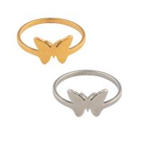 Stainless Steel Finger Ring 304 Stainless Steel Butterfly plated Unisex US Ring .5 Sold By PC