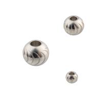 Acier inoxydable Spacer Perles, Acier inoxydable 304, Rond, Placage, DIY & normes différentes pour le choix, couleur originale, 20PC/lot, Vendu par lot