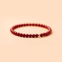 Cinnaber armband fashion, Cinnabar, met 925 sterling zilver, mode sieraden, 16cm, Verkocht door PC