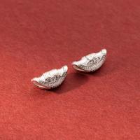 925 sterling ezüst gyöngy, 925 ezüst, divat ékszerek & DIY, több színt a választás, nikkel, ólom és kadmium mentes, 13.5x6x4.5mm,2mm, Által értékesített PC