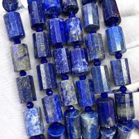 Lapis lazuli perle, Lazulit, Kolona, možete DIY & faceted, plav, 10x15mm, Prodano Per Približno 38 cm Strand