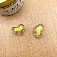 Gioielli Spacer Beads, acrilico, Cuore, DIY, nessuno, 12x18mm, Venduto da borsa