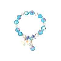 Kristal Armband, met Lampwork, mode sieraden & voor vrouw, meer kleuren voor de keuze, Lengte Ca 6.7 inch, Verkocht door PC