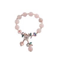 Cristal Pulsera, Flor, Joyería & para mujer, longitud aproximado 6.7 Inch, Vendido por UD