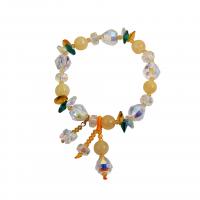 Crystal Bracelet with Resin Korean style & for woman Length Approx 6.7 Inch Sold By PC