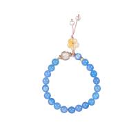 Pierre naturelle bracelet, avec cristal, fleur, Style coréen & pour femme, Longueur Environ 6.7 pouce, Vendu par PC