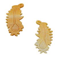 Shell Riipukset, Pearl Shell, muoti korut, 35x16x2mm, Reikä:N. 1mm, Myymät Pair