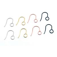 Rozsdamentes acél Hook earwire, 304 rozsdamentes acél, DIY, több színt a választás, 18x0.70mm, 100PC-k/Bag, Által értékesített Bag