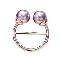 Sjaal gesp, Zinc Alloy, met Plastic Pearl, plated, multifunctioneel & voor vrouw, meer kleuren voor de keuze, 38mm, Verkocht door PC