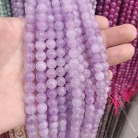 Gemstone Beads Round DIY purple Sold By Strand