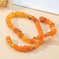 Naturlige gule Agate perler, Gul Agate, du kan DIY, gul, 8x8mm, Ca. 40pc'er/Strand, Solgt af Strand